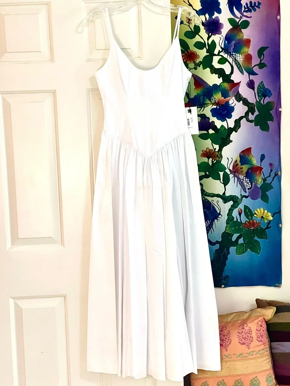 NWT Staud Dena Midi Dress White - Picture 11 of 16